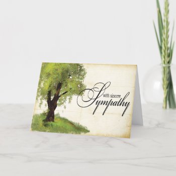 With Sympathy Greeting Card by PetitePaperie at Zazzle
