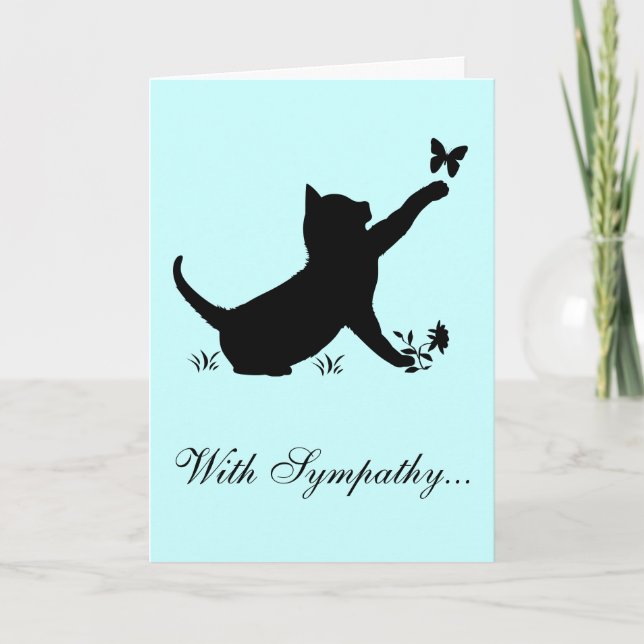 With Sympathy Loss of a Cat Card (Front)
