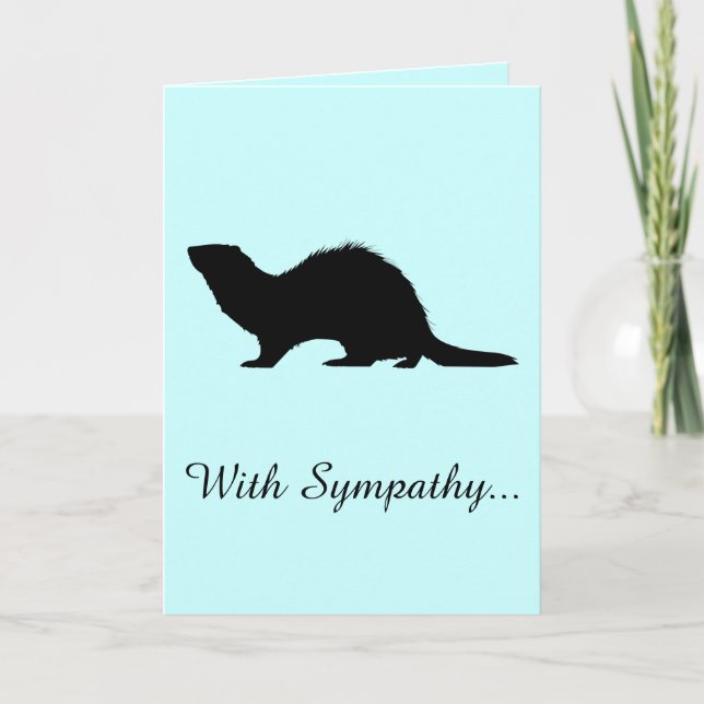 With Sympathy Loss of a Ferret Card (Front)