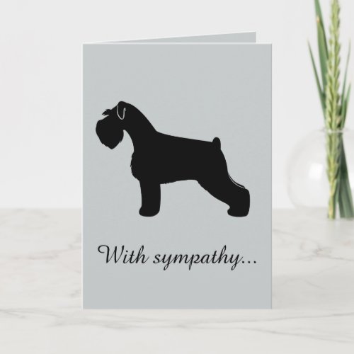 With Sympathy Loss of a Schnauzer Card