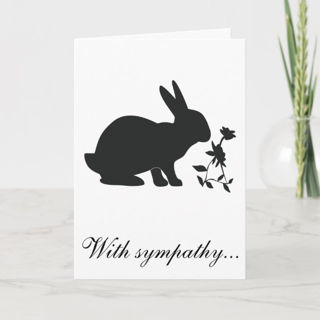 With Sympathy Loss of Your Bunny Card (Front)
