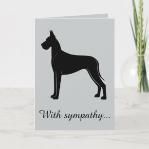 With Sympathy: Loss of Your Great Dane Card