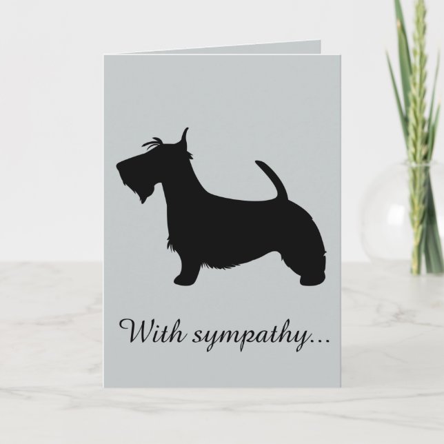With Sympathy: Loss of Your Scottish Terrier Card (Front)