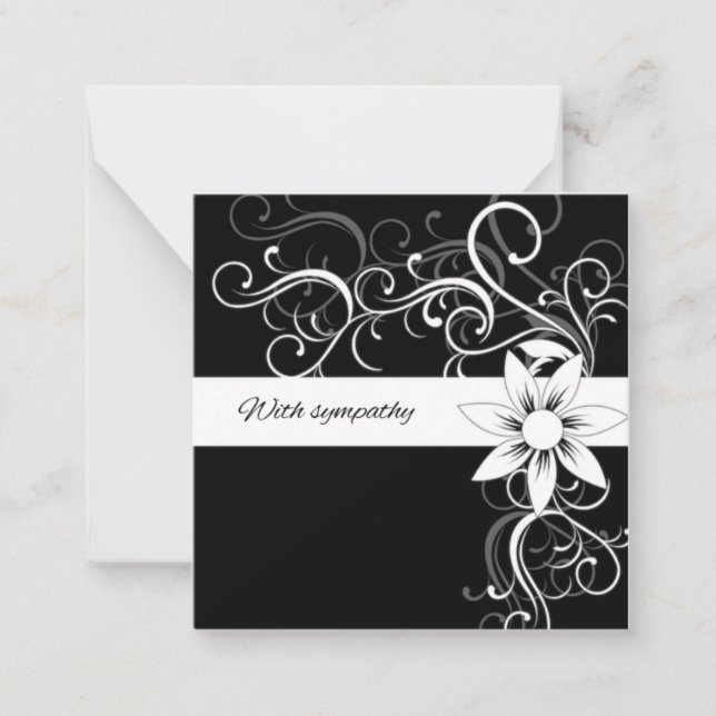 With sympathy note card (Front)