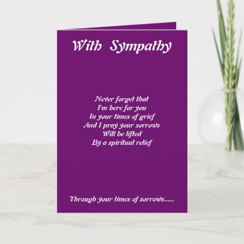 With sympathy someone special greeting cards