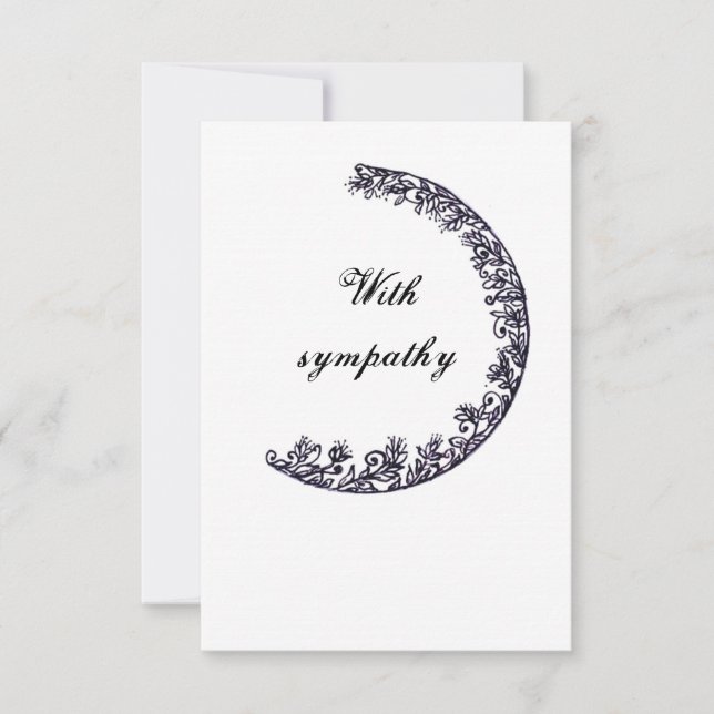 with sympathy thank you card (Front)