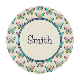 With Text Butterfly Cutting Board
