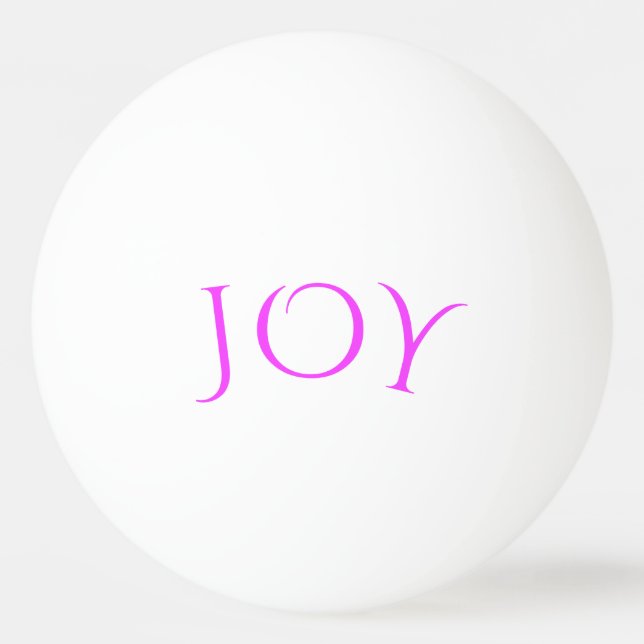 With Text Joy Ping Pong Ball - Customizable (Front)