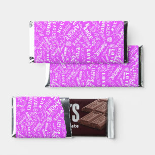 With Text Love Hershey Bar Favors