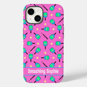 With text pastel I love Pickleball pink iPhone 14 Case-Mate iPhone 14 Case