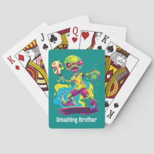 With text Smash Landing Poker Cards