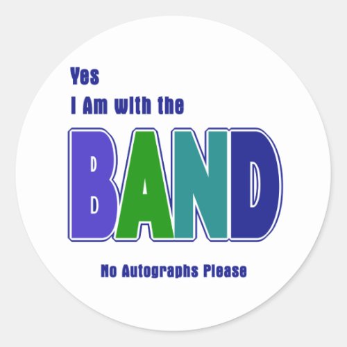 With the Band Classic Round Sticker