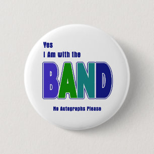 With the Band Pinback Button