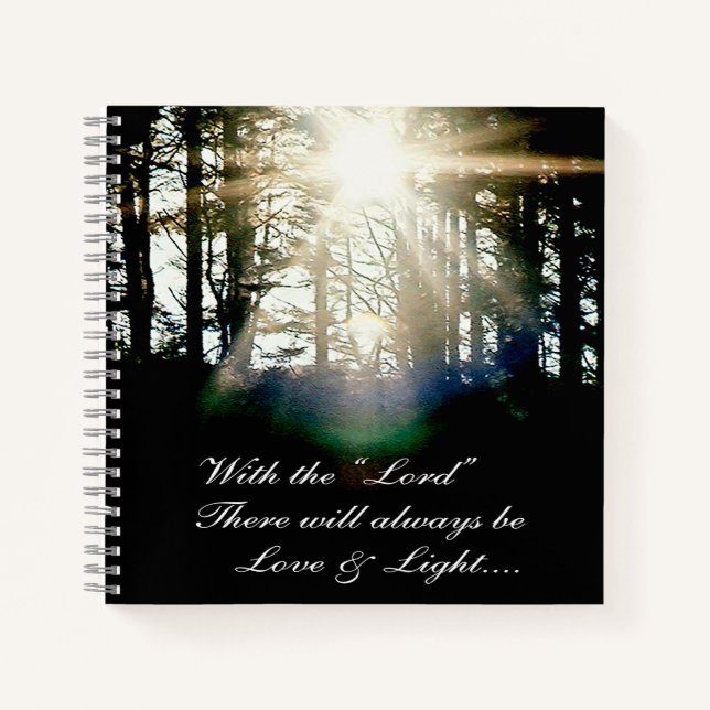 With the Lord...... Notebook (Front)