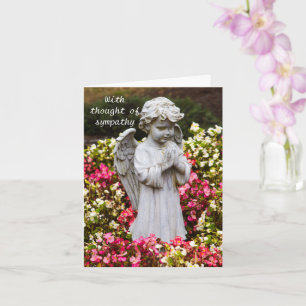 With Thought of Sympathy Folded Greeting Card