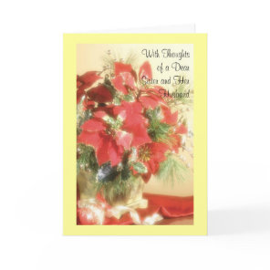 With Thoughts of a Dear Sister and Her Husband Holiday Card