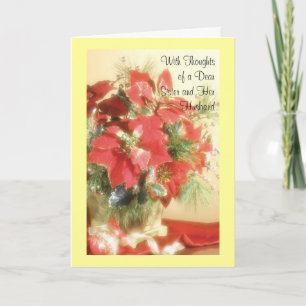 With Thoughts of a Dear Sister and Her Husband Holiday Card