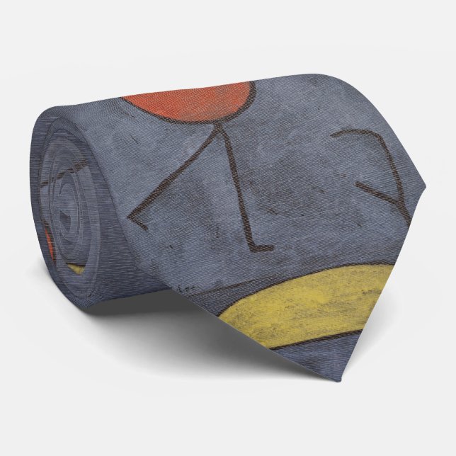With Umbrella - Abstract Art  Neck Tie (Rolled)