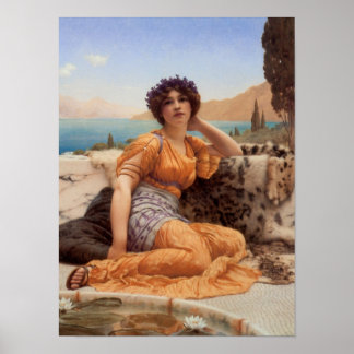 With Violets Wreathed and Robe of Saffron Hue Poster