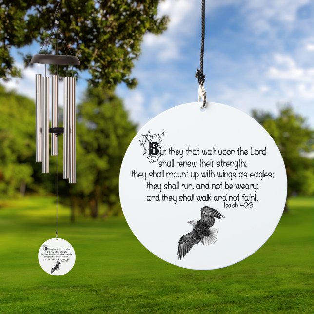 With wings as eagles  wind chime  (Outdoor)
