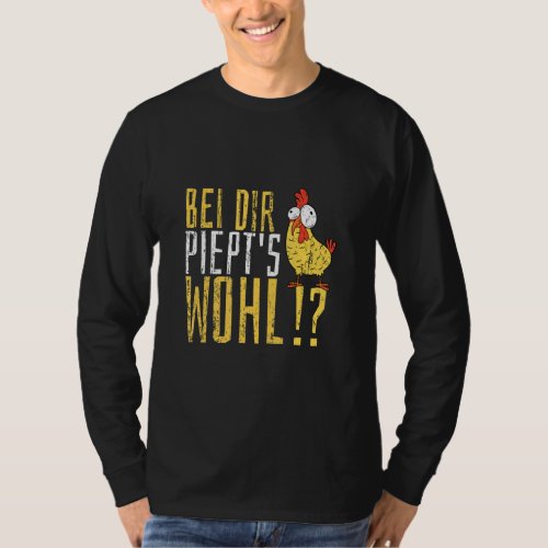 With You Beeps Crazy Chicken Poultry And Bird Bree T_Shirt