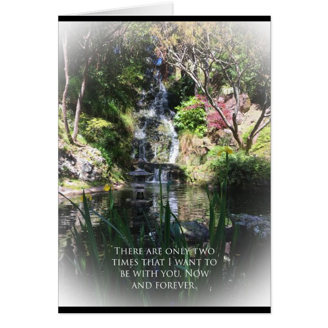 With you for now and forever card (Front)