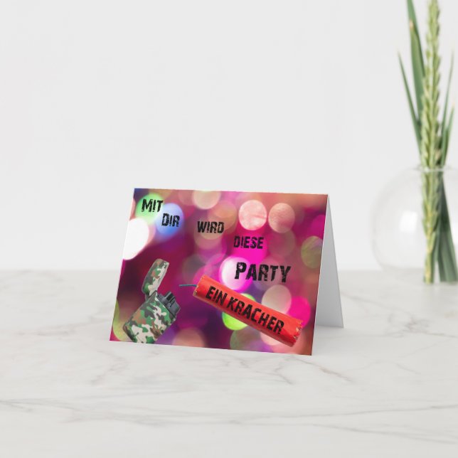With you this party becomes the noise! invitation (Front)
