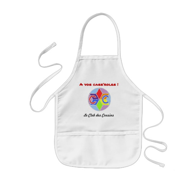 With your cass' roles! kids' apron (Front)