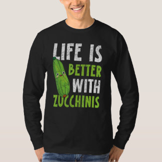 With Zucchinis Vegan Vegetable Healthy T-Shirt