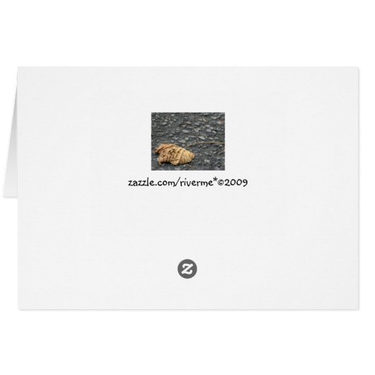 Withered Fallen Leaf/Lost Without You Cards (Back Horizontal)