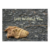 Withered Fallen Leaf/Lost Without You Cards (Front Horizontal)