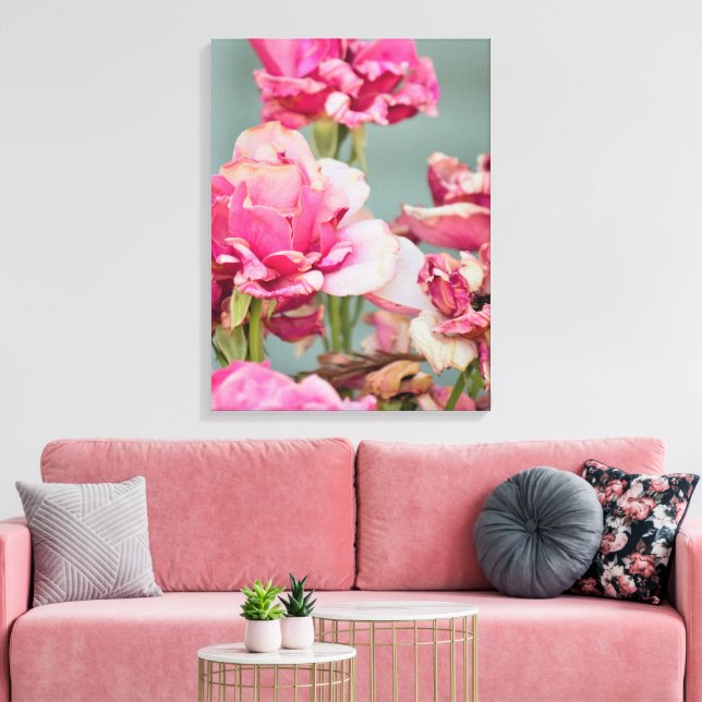 Withered Rose Canvas Print (Insitu(LivingRoom))