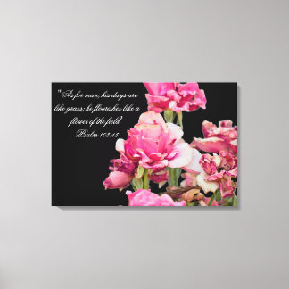 Withered Rose Verse Canvas Print