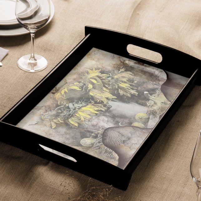 Withered Sunflowers | Distressed Grunge Decoupage Tissue Paper (Creator Uploaded)