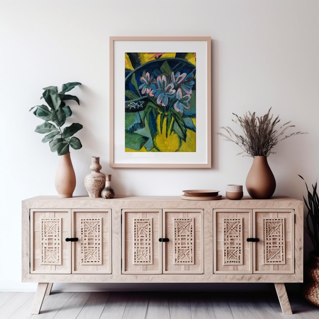 Withered Tulips | Ernst Ludwig Kirchner Framed Art (Creator Uploaded)