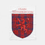 Witherspoon Tartan Scottish Plaid Lion Rampant Fleece Blanket at Zazzle
