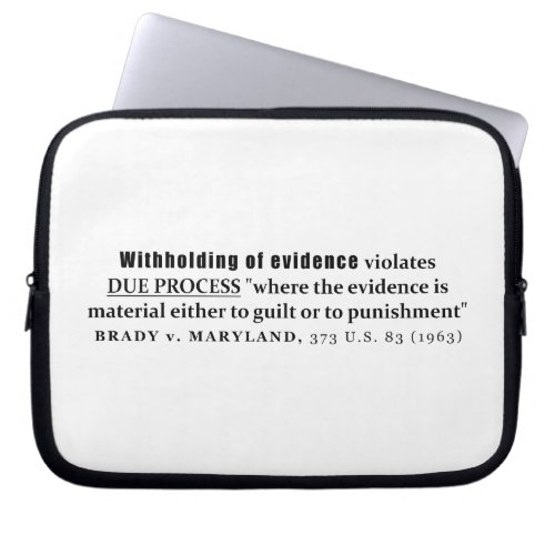 Withholding of Evidence Brady v Maryland Case law