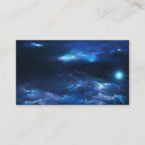 Within a Sea of Blue Business Card Templates