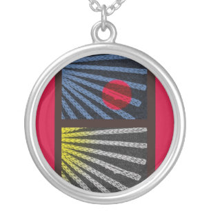 Within Reach (red) Silver Plated Necklace