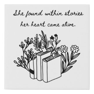 Within Stories Faux Canvas Print
