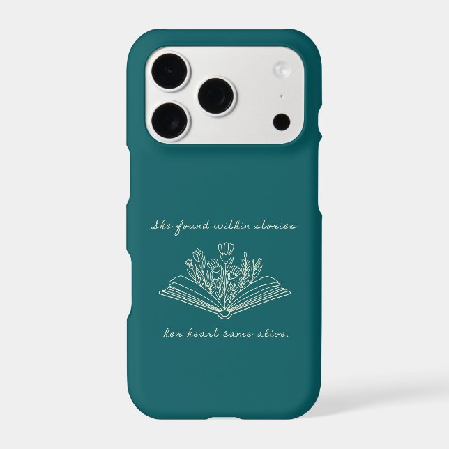 Within Stories Teal Iphone Case (Back)
