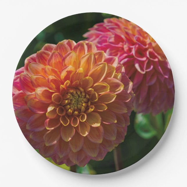 Within The Dahlia Garden 1 Paper Plates (Front)