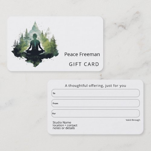 Within the Silence | Forest Meditation Business Card