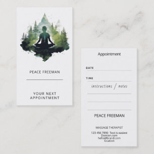 Within the Silence   Forest Meditation Business Card