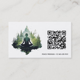 Within the Silence Forest Meditation Business Card