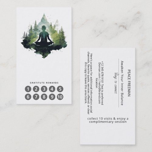 Within the Silence | Forest Meditation Business Card