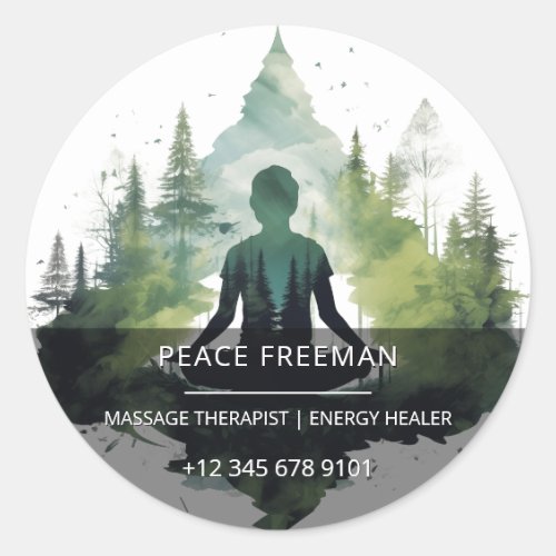 Within the Silence | Forest Meditation Classic Round Sticker