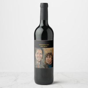 Withnail And I Wine Bottle Label With Quote