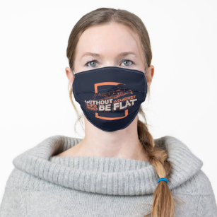 Without A Clarinet Life Would Be Flat Gifts Adult Cloth Face Mask