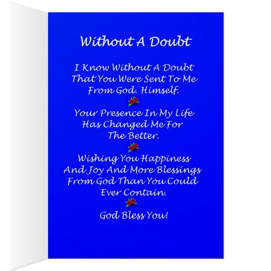 Without A Doubt Cards (Inside (Right))
